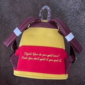 Winnie the Pooh floral crown flocked mini bag